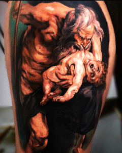 urano zeus god goya rembrant tattoo bushwick