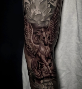 pegasus wings tattoo